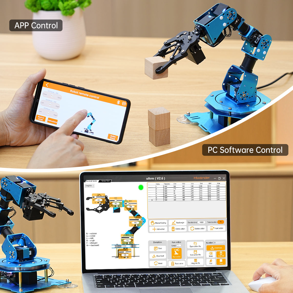 Hiwonder xArm UNO Robotic Arm with Arduino Secondary Development Sensor Kit Hiwonder xArm UNO Robotic Arm with Arduino Secondary Development Sensor Kit